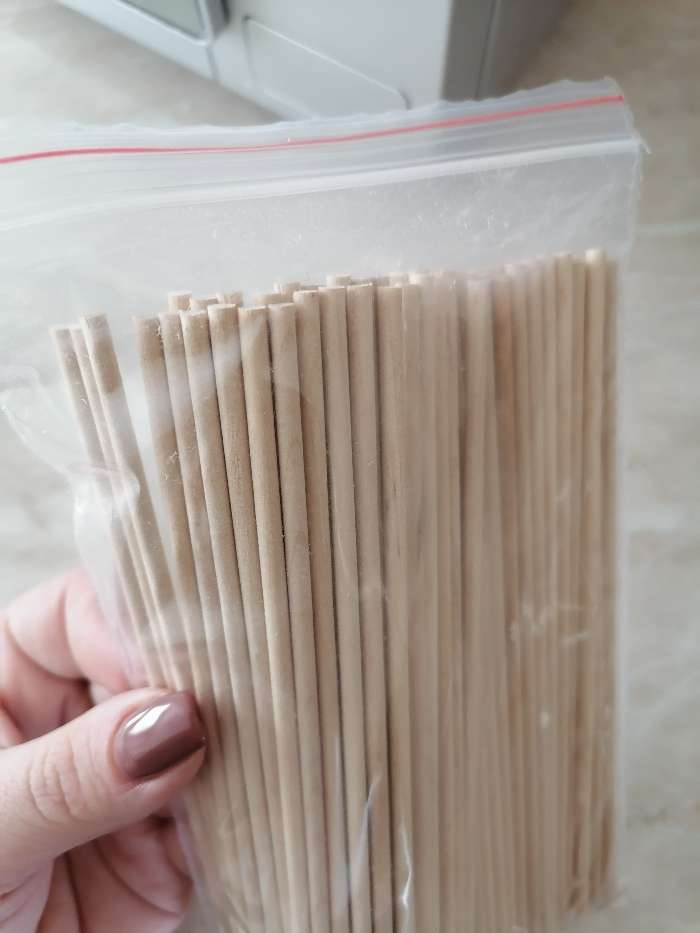 Фотография покупателя товара Набор палочек для леденцов, 50 шт, длина палочки 15 см - Фото 3