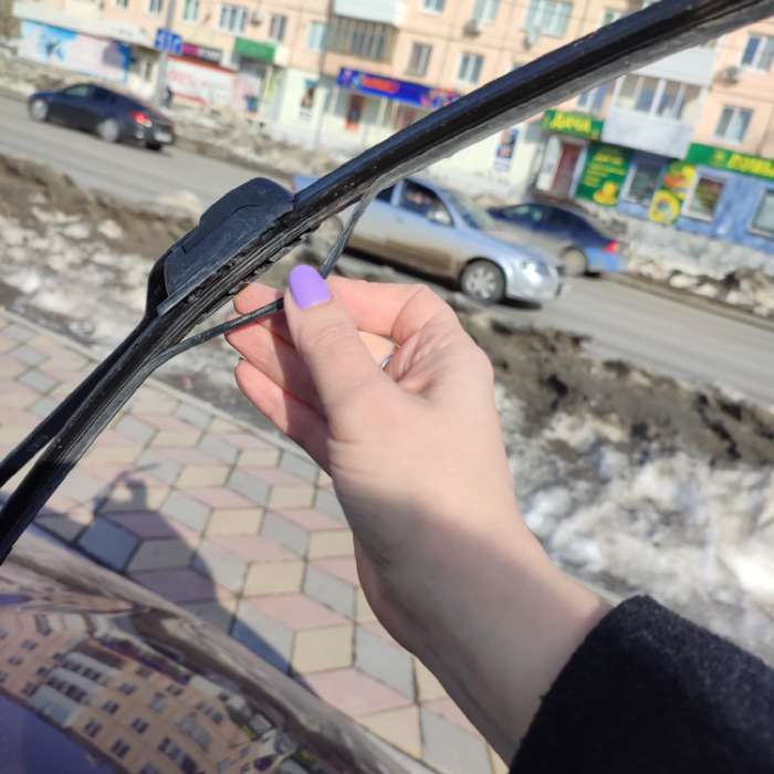 Фотография покупателя товара Щётка стеклоочистителя Cartage 16/400 мм, бескаркасная - Фото 1