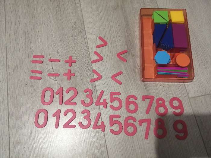 Фотография покупателя товара Счётный материал «Учимся считать», СМЕШАРИКИ, цвет МИКС, 130 элементов в наборе