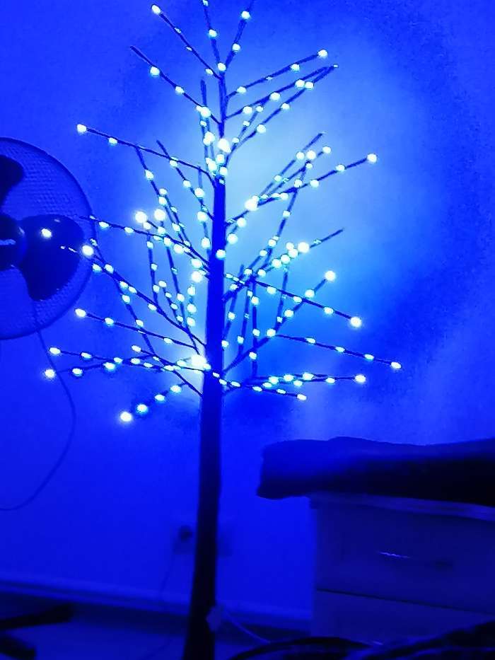Фотография покупателя товара Светодиодное дерево 1.5 м, 224 LED, мерцание, 220 В, свечение синее