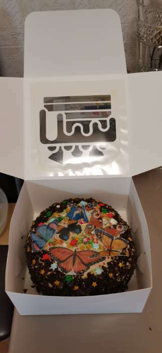 Фотография покупателя товара Вафельные картинки съедобные «Лучшей» для капкейков, торта KONFINETTA, 1 лист А5 - Фото 8