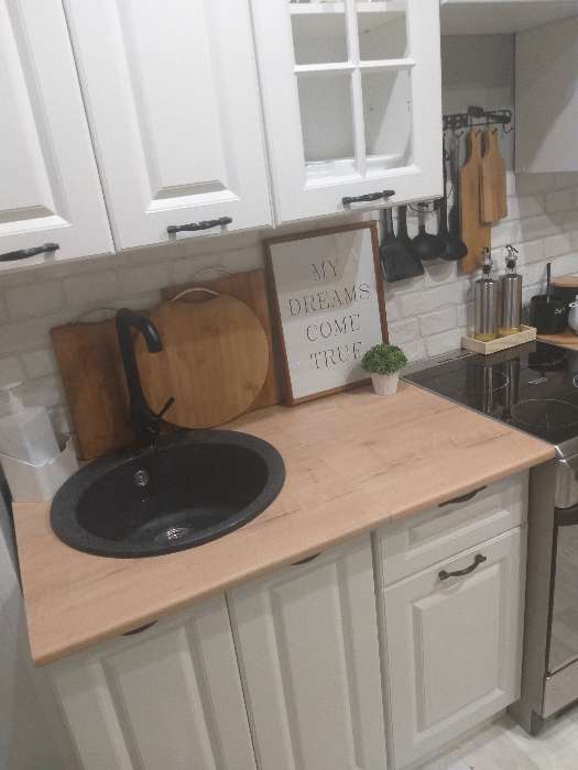 Фотография покупателя товара Cмеситель для кухни Accoona A4490F-3, однорычажный, высокий излив, латунь, черный - Фото 10