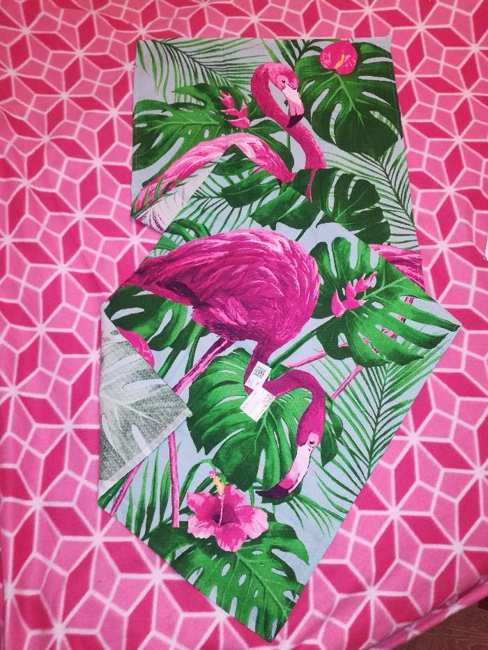 Фотография покупателя товара Полотенце «Фламинго», 60 × 146 см, 160 г/м², хлопок 100 % - Фото 9