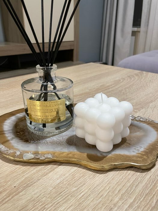 Фотография покупателя товара Набор для создания фигурной ароматической свечи «Куб» - Фото 1