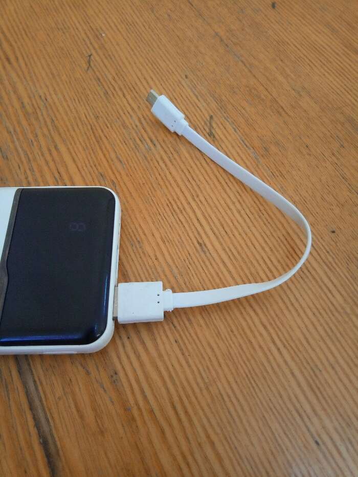 Фотография покупателя товара Кабель LuazON, micro USB - USB, 1 А, 20 см, плоский, белый - Фото 1