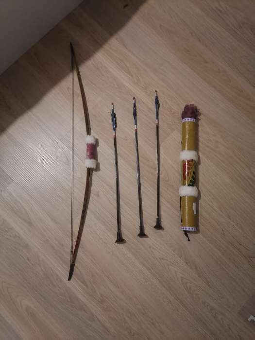 Фотография покупателя товара Сувенирный набор "Лук и 3 стрелы" 75х12х5 см - Фото 2