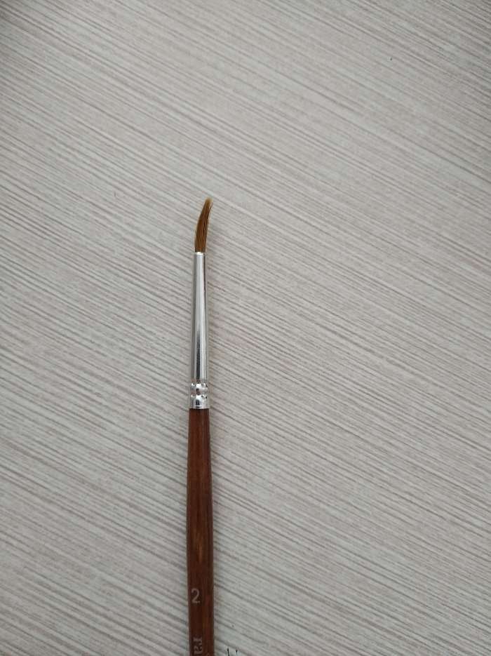 Фотография покупателя товара Кисть колонок, круглая №2, "Гамма" - Фото 3