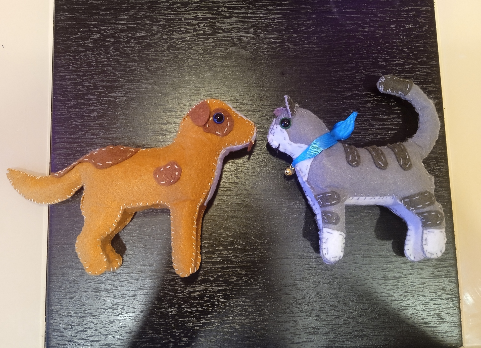 Фотография покупателя товара Набор для создания объёмной игрушки из фетра «Голубоглазый щенок» - Фото 1