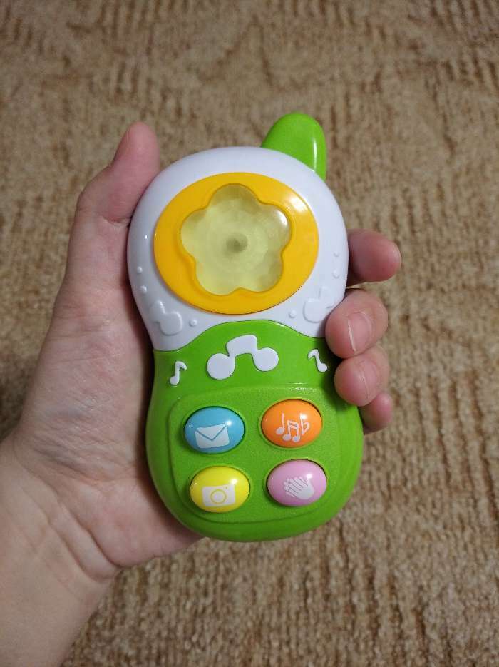 Фотография покупателя товара Музыкальная игрушка «Телефон», свет, звук, МИКС - Фото 3