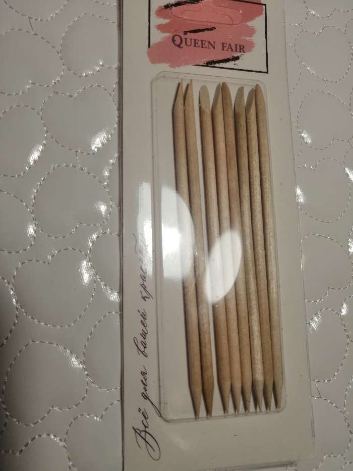 Фотография покупателя товара Апельсиновые палочки для маникюра, на блистере, 11,4 см, 10 шт