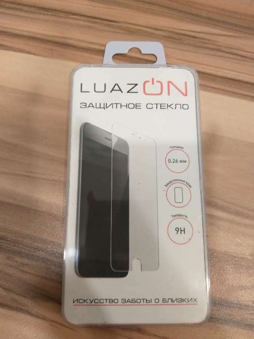 Фотография покупателя товара Защитное стекло LuazON для Samsung Galaxy A6 Plus, 0.26 мм, 9Н, - Фото 3
