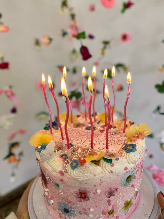Фотография покупателя товара Свечи для торта  "Серпантин" 6  шт, 12 см, коктейльные, разноцветные - Фото 12