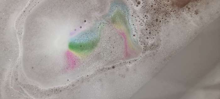 Фотография покупателя товара Бомбочка для ванн "волшебное облако радуга", 150 г - Фото 4