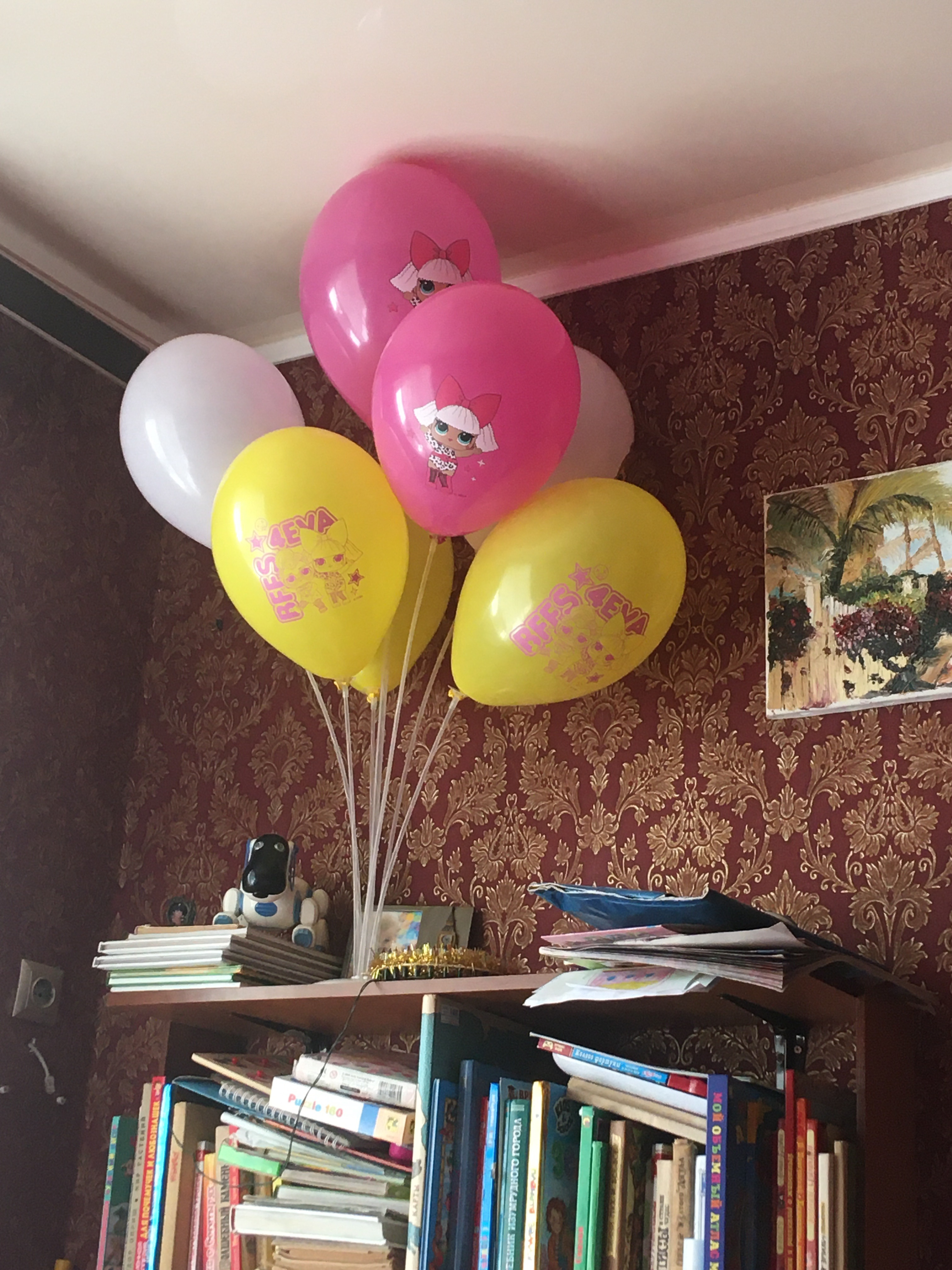 Фотография покупателя товара Подставка для воздушных шаров, 7 палочек и держателей, световая подставка, 70 см - Фото 8
