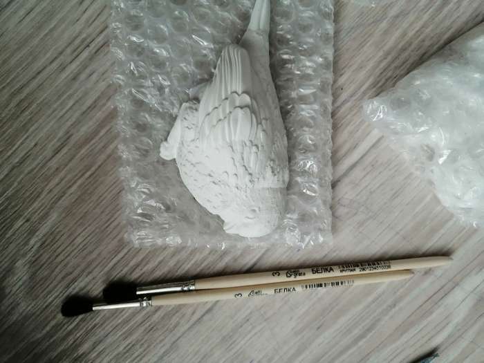 Фотография покупателя товара Кисть Белка круглая № 3 (диаметр обоймы 3 мм; длина волоса 16 мм), деревянная ручка, Calligrata
