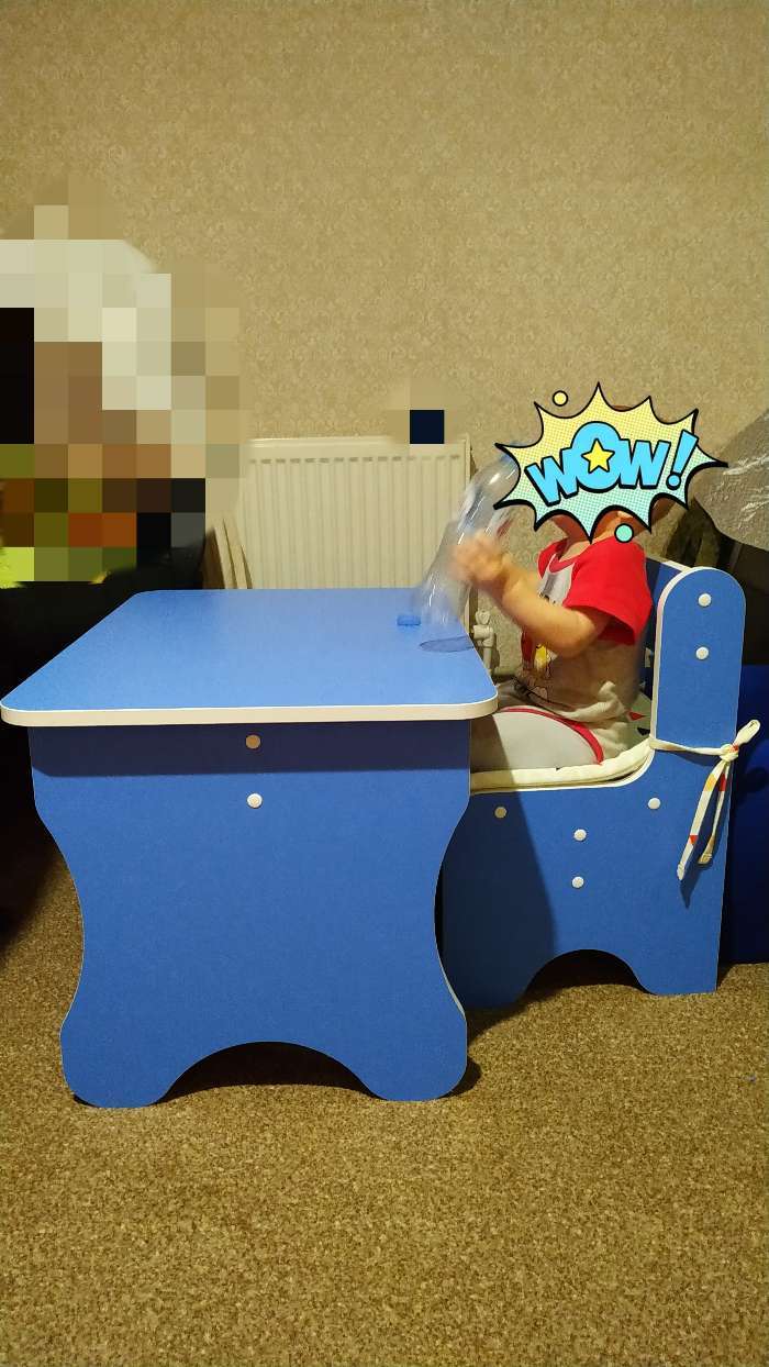 Фотография покупателя товара Комплект детской мебели «Лучший сыночек», цвет голубой - Фото 7
