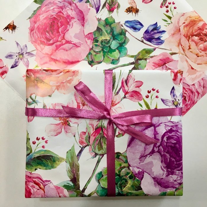 Фотография покупателя товара Бумага упаковочная глянцевая «Летние цветы», 70 х 100 см - Фото 7