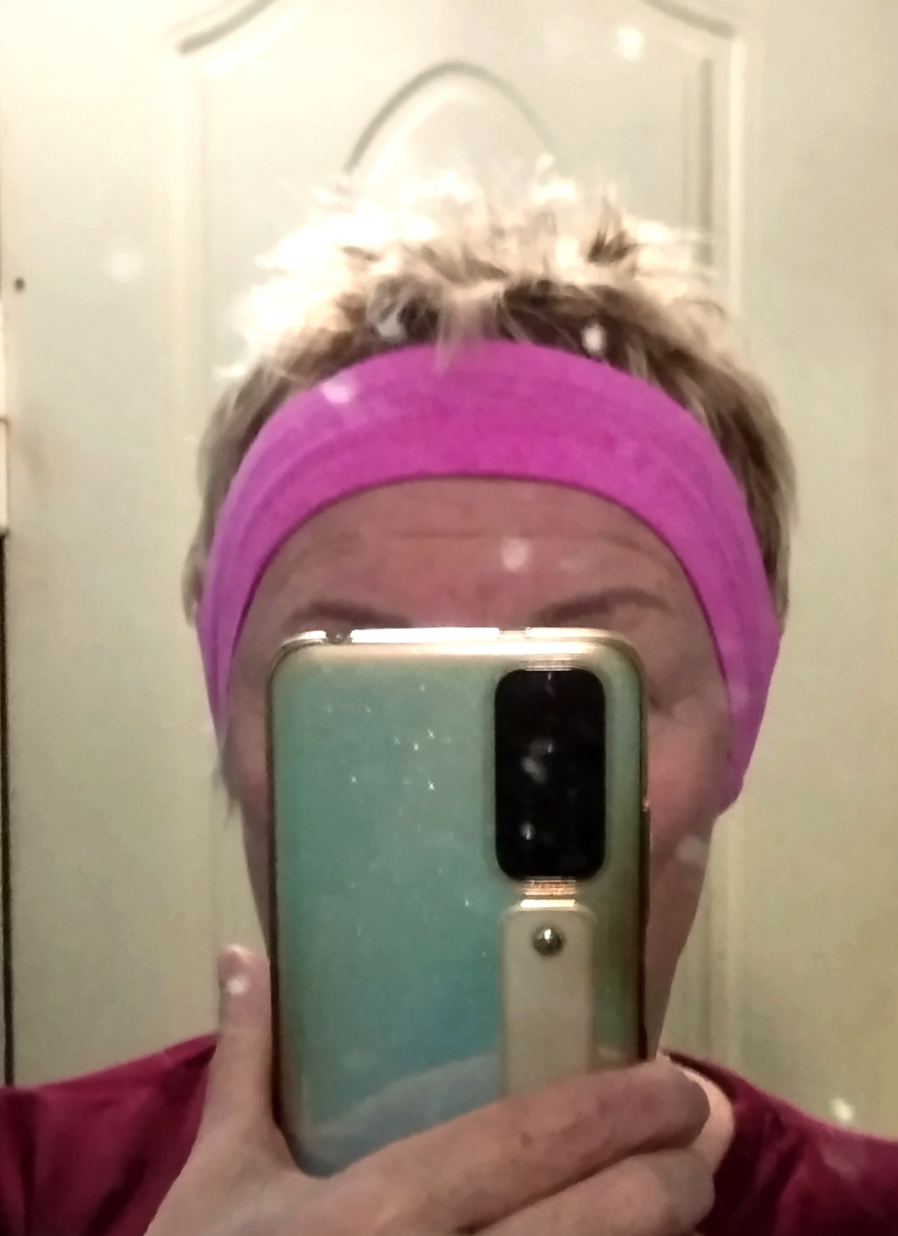 Фотография покупателя товара Повязка на голову ONLYTOP, цвет розовый
