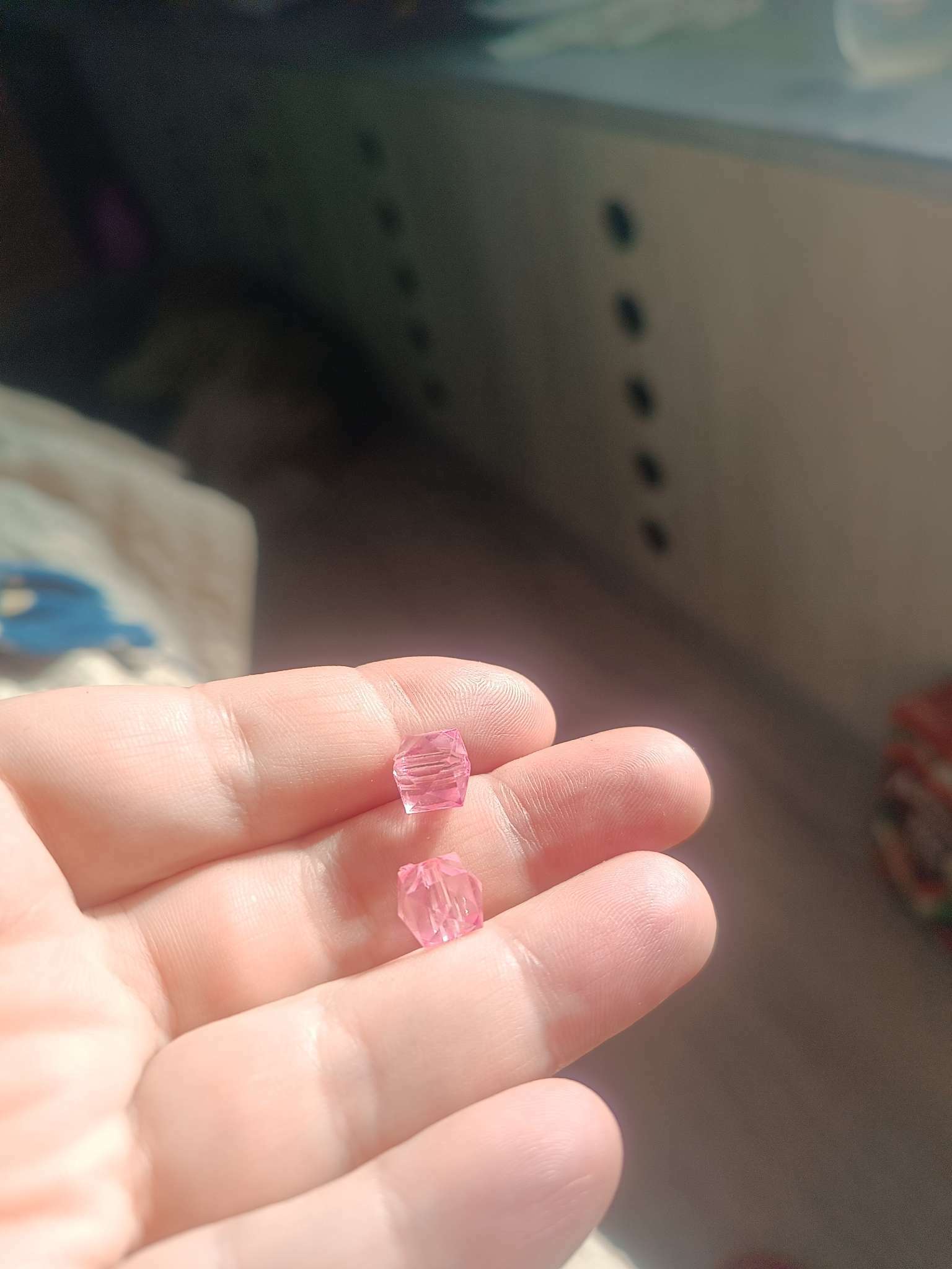 Фотография покупателя товара Бусины пластик "Кристалл многогранник. Ночная синь" прозрачный набор 20 гр 1х1х1 см - Фото 11