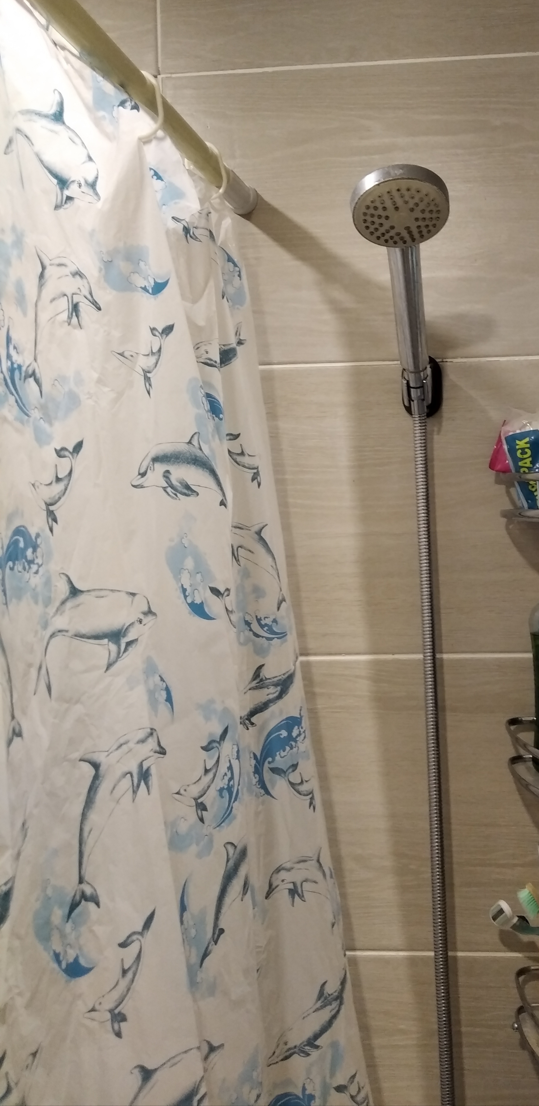 Фотография покупателя товара Штора для ванной «Дельфины», 180×180 см, полиэтилен, цвет белый - Фото 4
