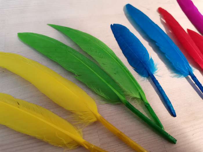 Фотография покупателя товара Набор перьев для декора 10 шт., размер 1 шт: 15 × 1,5 см, цвета МИКС - Фото 5