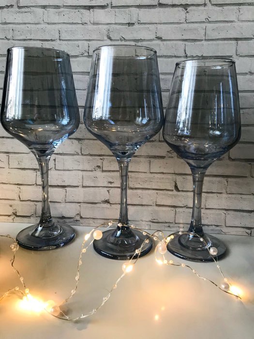 Фотография покупателя товара Бокал из стекла для вина «Кьянти», 400 мл, 8,5×22 см, цвет серый - Фото 1