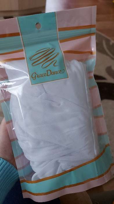 Фотография покупателя товара Купальник для хореографии Grace Dance, юбка-сетка, с длинным рукавом, р. 32, цвет белый - Фото 1