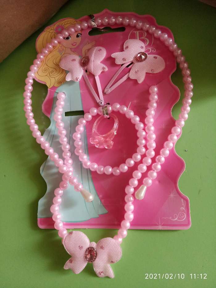 Фотография покупателя товара Комплект детский «Выбражулька» 6 предметов, сердечки, цвет розовый - Фото 1