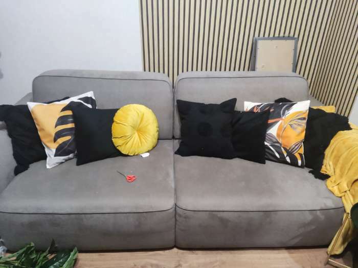 Фотография покупателя товара Набор декоративных наволочек Этель Summer 45×45 см - 2 шт., велюр - Фото 4