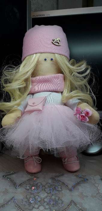 Фотография покупателя товара Набор для шитья. Интерьерная кукла «Энни», 30 см - Фото 1