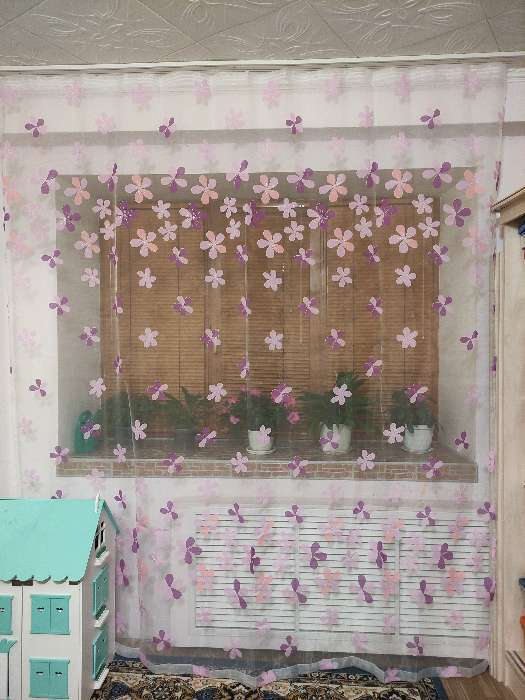 Фотография покупателя товара Тюль Этель «Цветы лета» ширина 250 см, высота 270 см - Фото 1