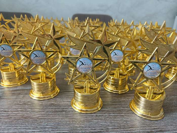 Фотография покупателя товара Кубок «Звезды», наградная фигура, золото, 16 х 9,5 х 6 см - Фото 3