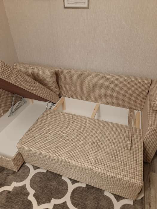 Фотография покупателя товара Угловой диван «Верона Лайт», еврокнижка, левый угол, велюр, цвет серый - Фото 3