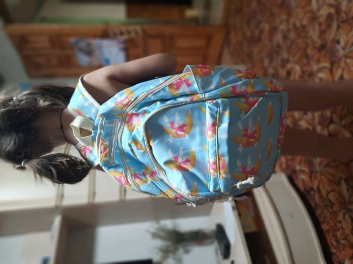 Фотография покупателя товара Набор рюкзак молодёжный из текстиля, сумка-шопер, цвет голубой - Фото 1