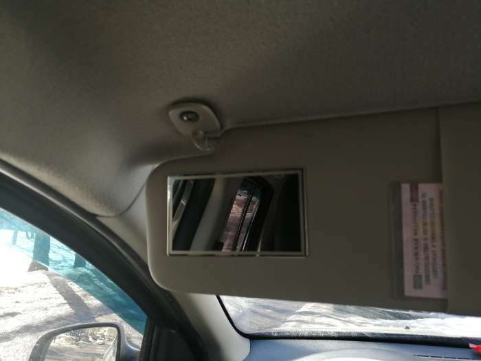 Фотография покупателя товара Зеркало салонное на солнцезащитный козырек авто, 11×6,5 см - Фото 2