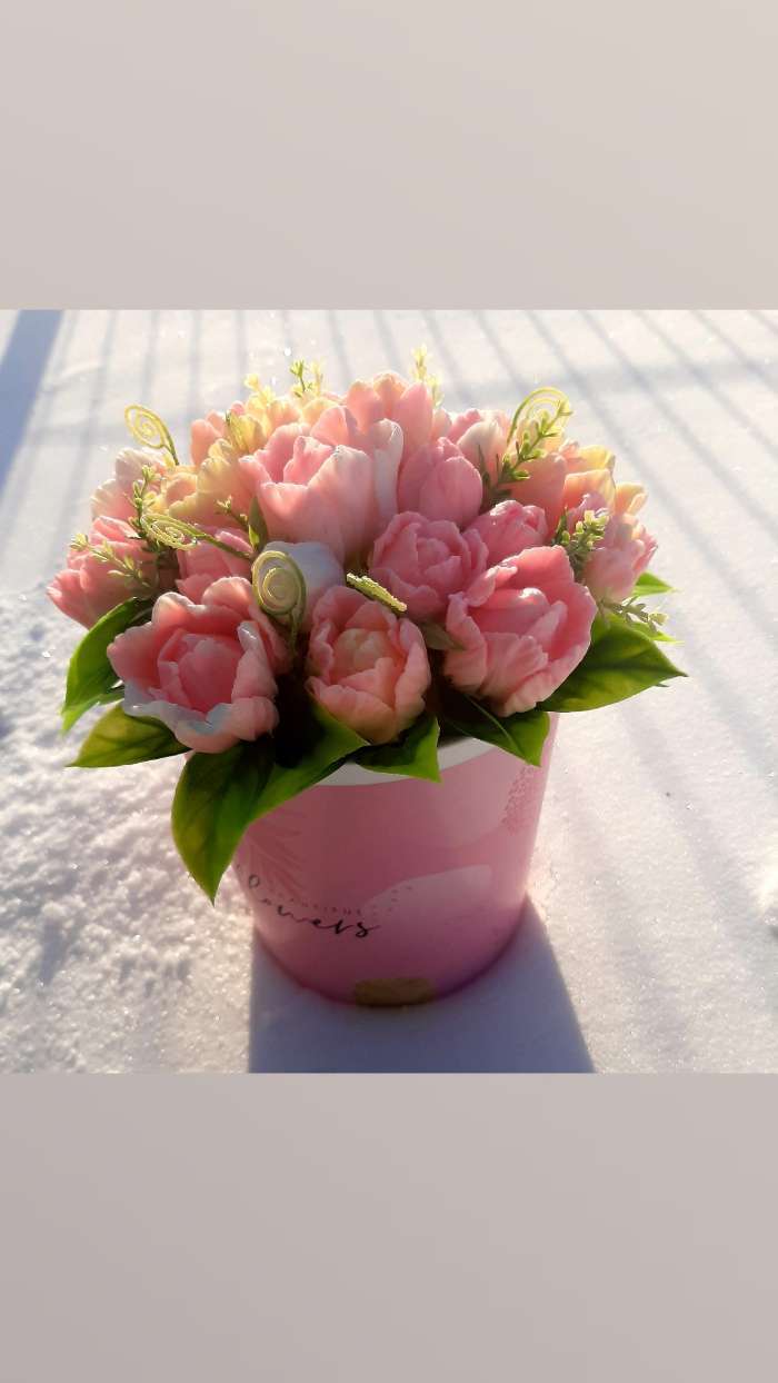 Фотография покупателя товара Кашпо для цветов Beautiful flowers, 1.6 л, d=14 см, h=14 см, пластиковое - Фото 2