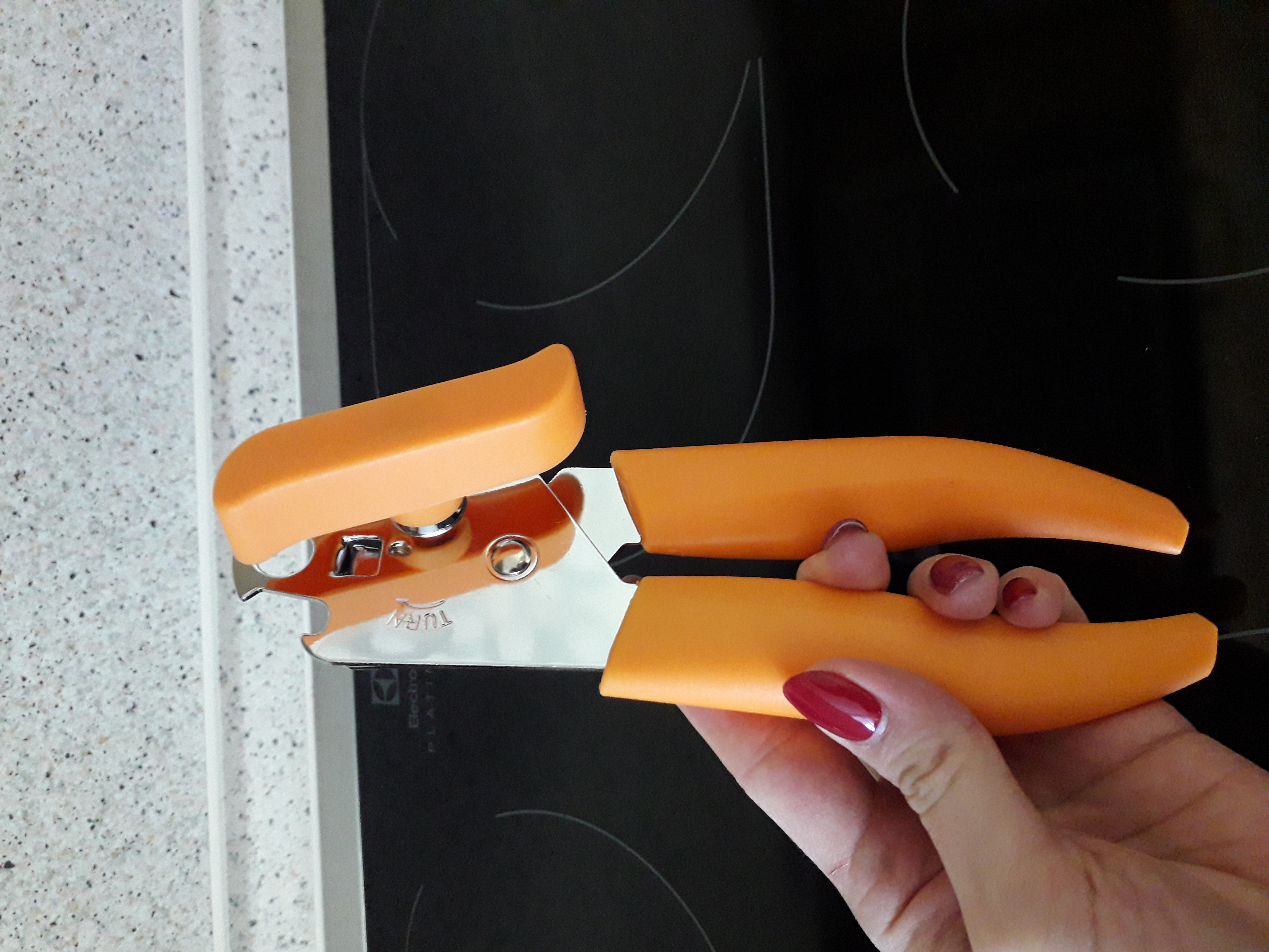 Фотография покупателя товара Нож консервный Доляна «Волна», 20 см, цвет МИКС