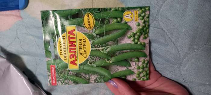 Фотография покупателя товара Семена Горох овощной "Зеленая сластена", ц/п, 25 г - Фото 3