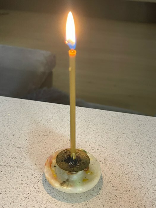 Фотография покупателя товара Церковная свеча из воска №100, темный натуральный, 1кг - Фото 3