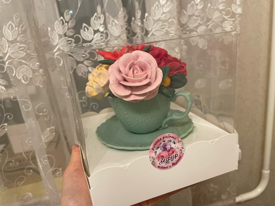 Фотография покупателя товара Коробка для пирожных, белый, 14.5×14.5×17.5 см Кондитерская упаковка - Фото 14