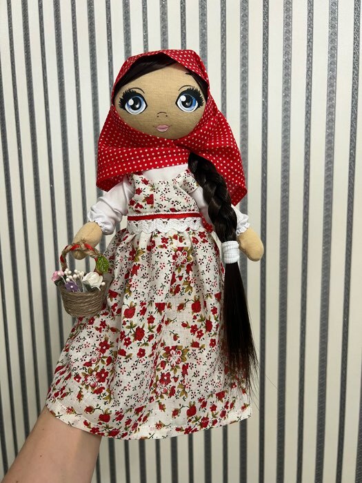 Фотография покупателя товара Набор для шитья. Интерьерная кукла «Василина», 30 см - Фото 3