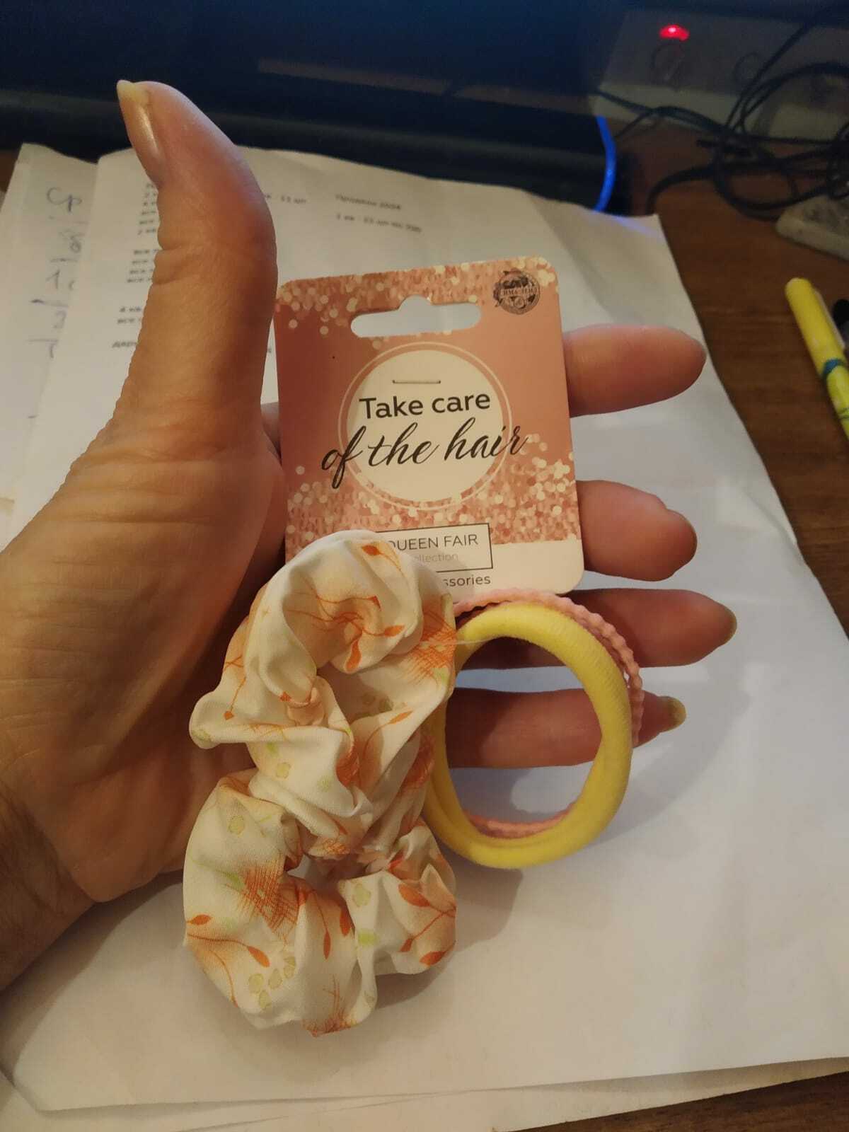 Фотография покупателя товара Резинки для волос «Эмилия», набор 3 шт., сердечки, МИКС - Фото 1