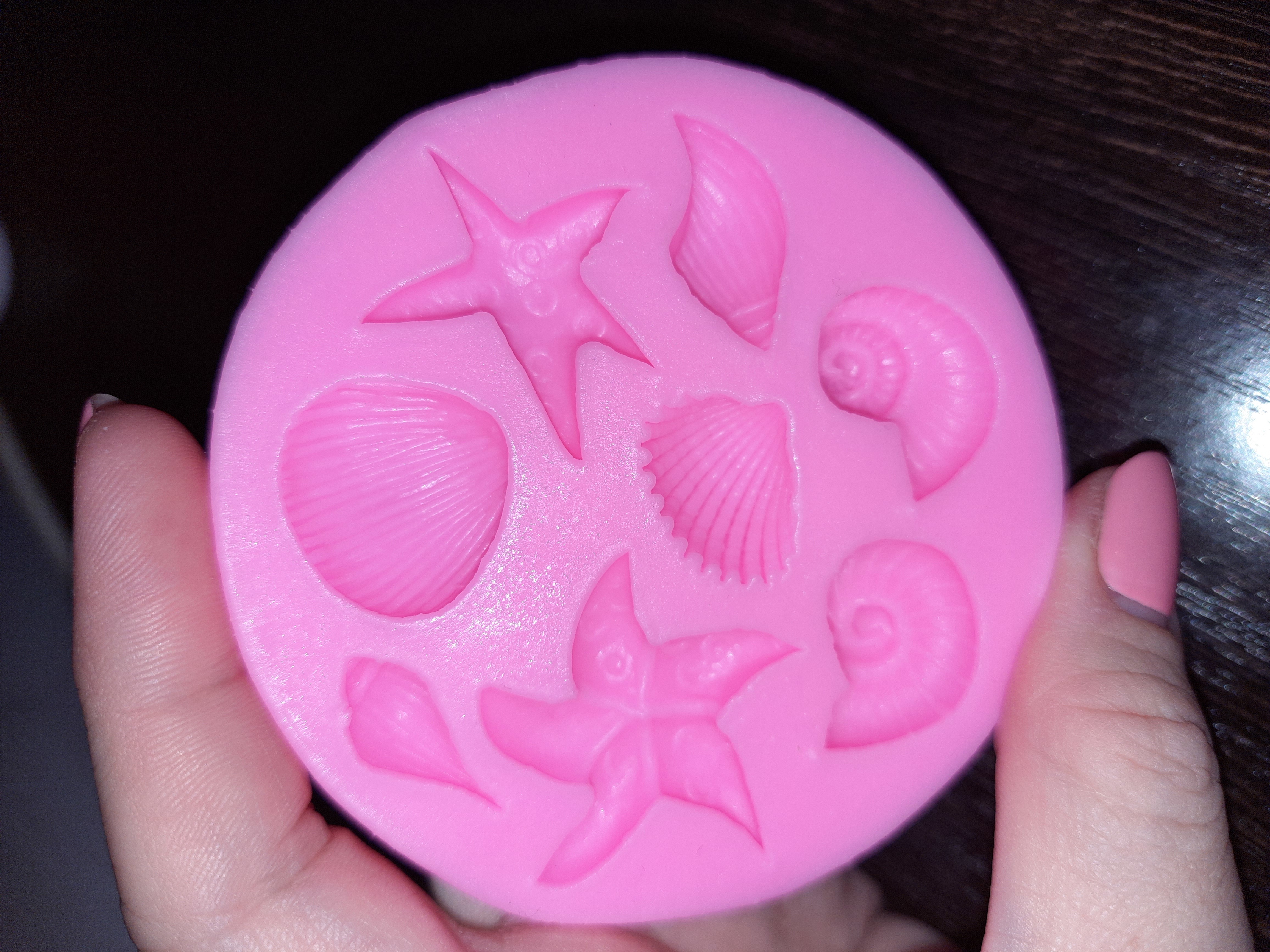 Фотография покупателя товара Молд Доляна «Морские звёзды», силикон, d=8 см, цвет розовый - Фото 13
