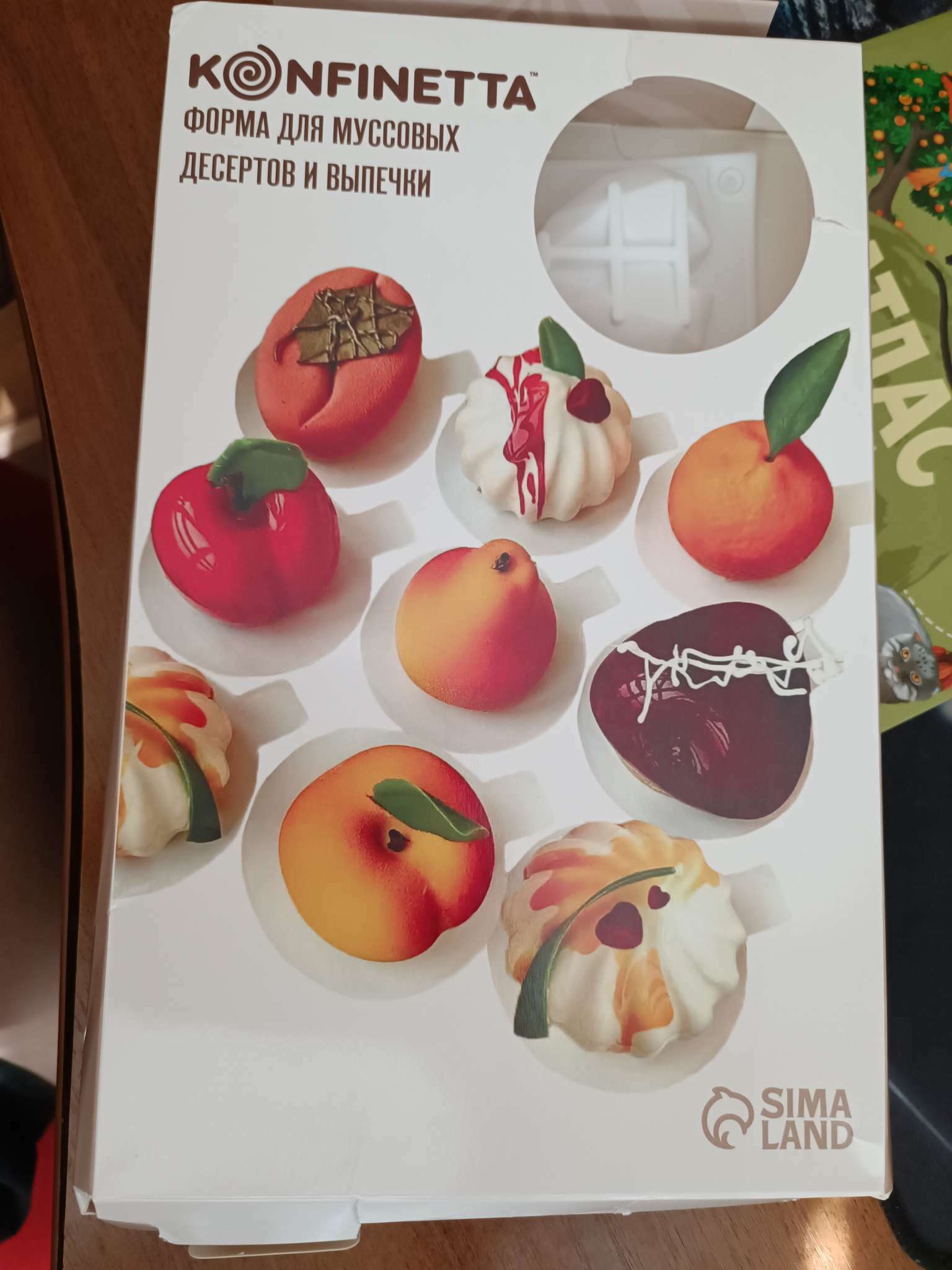 Фотография покупателя товара Форма для муссовых десертов и выпечки KONFINETTA «Сердце», силикон, 29×17×2 см, 8 ячеек, цвет белый