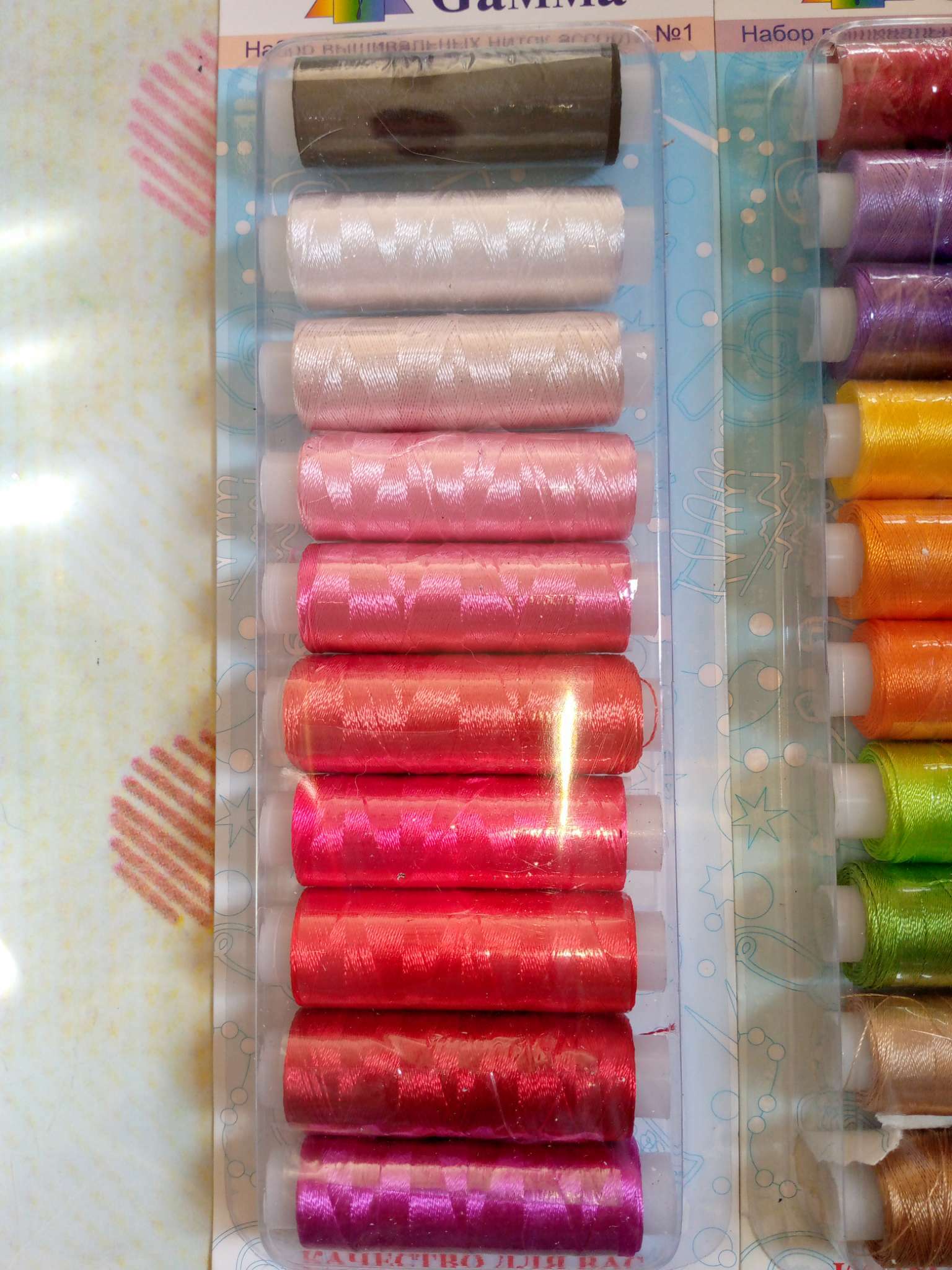 Фотография покупателя товара Нитки для вышивания №1, 183 м, 10 шт, цвет разноцветный - Фото 1