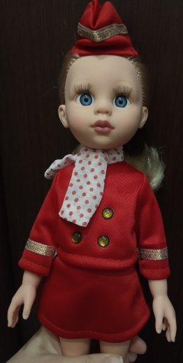 Фотография покупателя товара Кукла «Вероника-стюардесса», 30 см - Фото 1