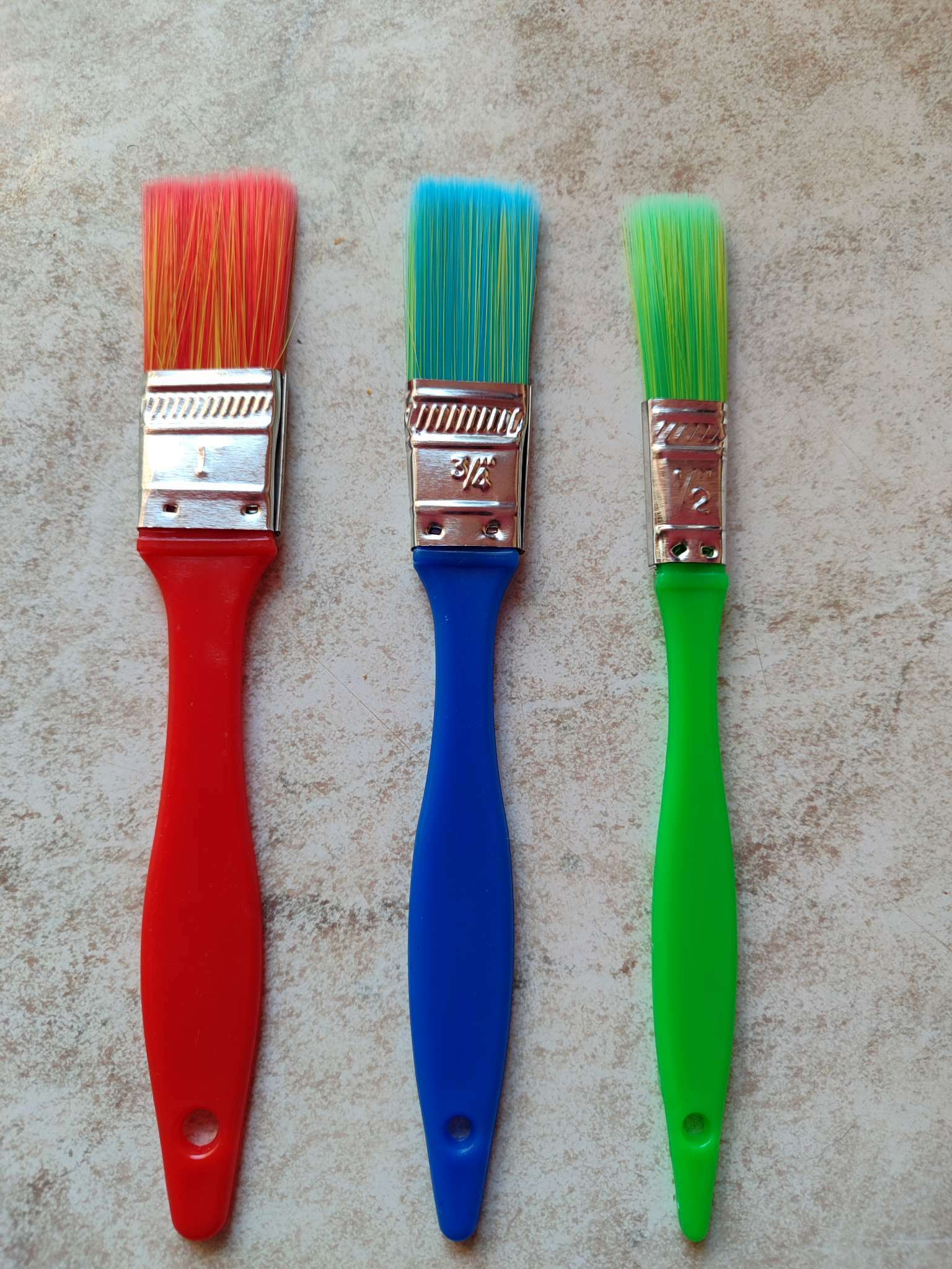 Фотография покупателя товара Набор кондитерских кисточек Доляна «Радуга», 3 шт. - Фото 1