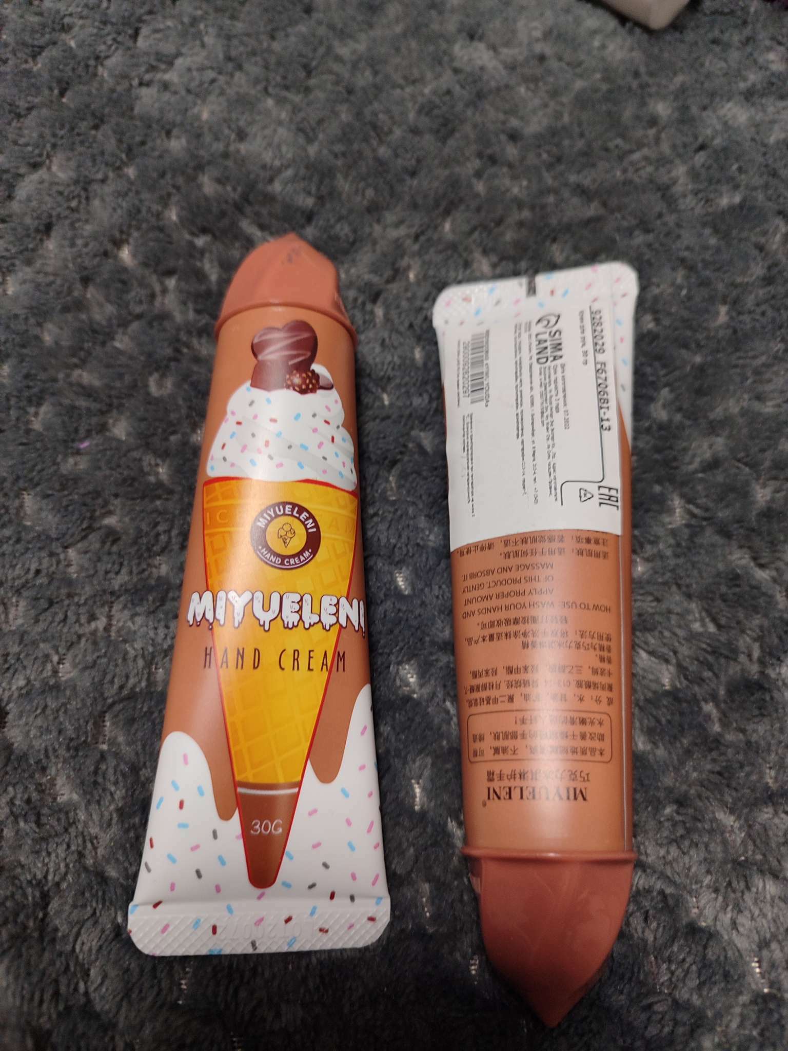 Фотография покупателя товара Крем для рук «Шоколад с мороженым» увлажняющий, 30 мл - Фото 18