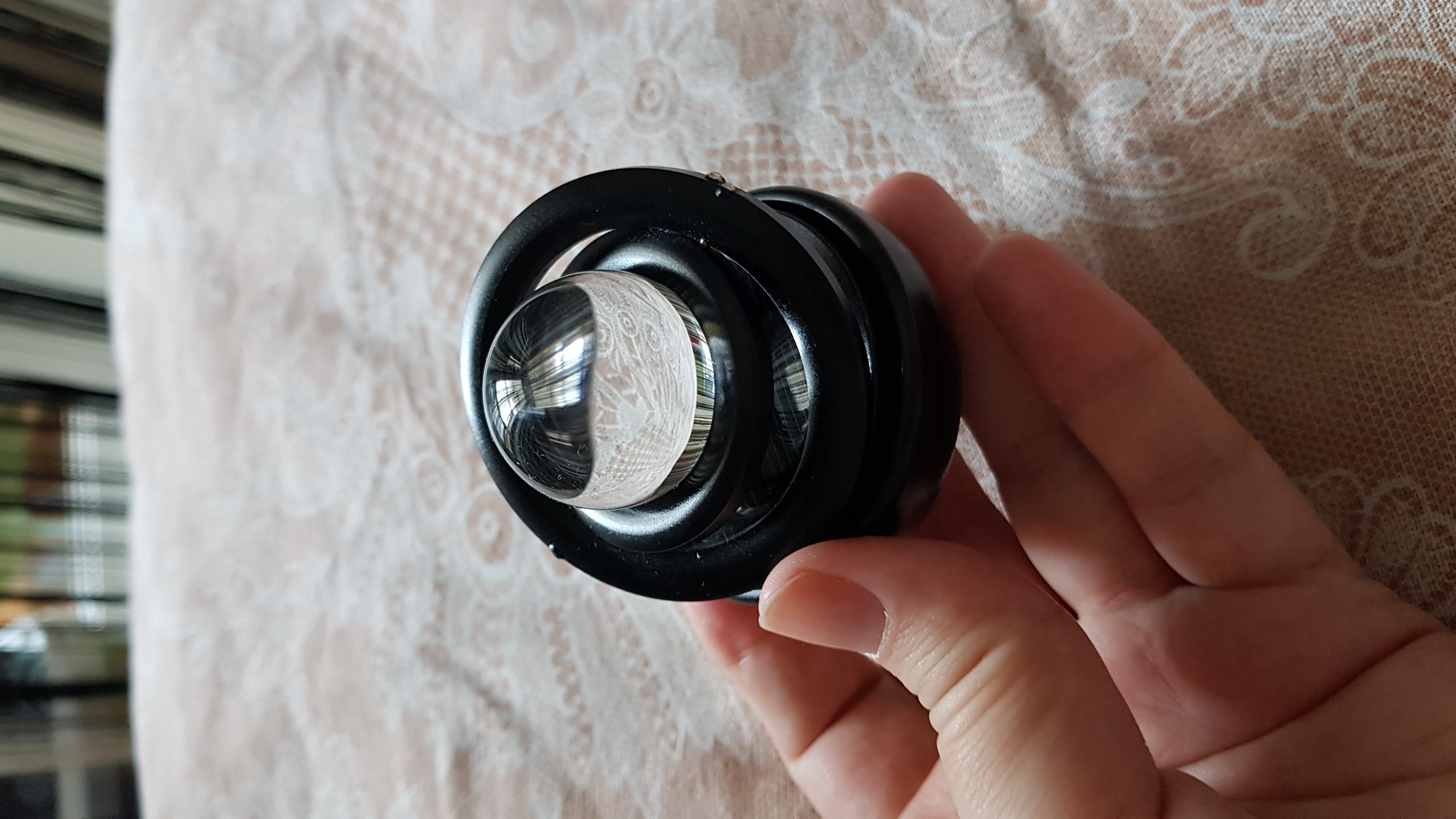 Фотография покупателя товара Аксессуар на панель с ароматизатором, гравитационные кольца, вращается от солнца, черный - Фото 5