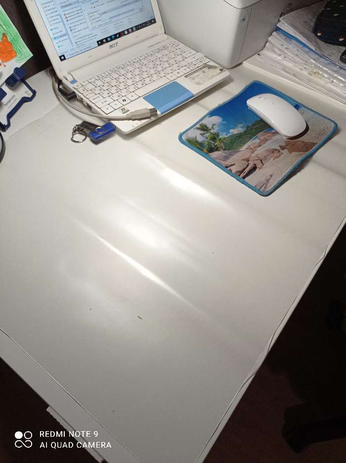 Фотография покупателя товара Накладка на стол офисная 48 х 65 см, Calligrata, прозрачная, матовая - Фото 6